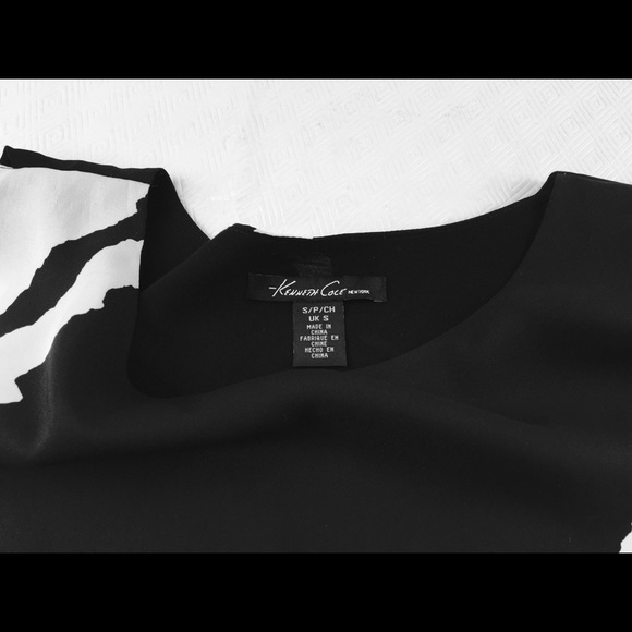 Kenneth Cole New York Draped Chiffon Blouson Top - Picture 6 of 6